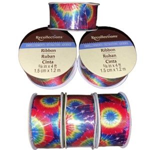 ✨FREE w/ $25 PURCHASE! NEW Ribbon Rolls Tie Dye Rainbow Christmas